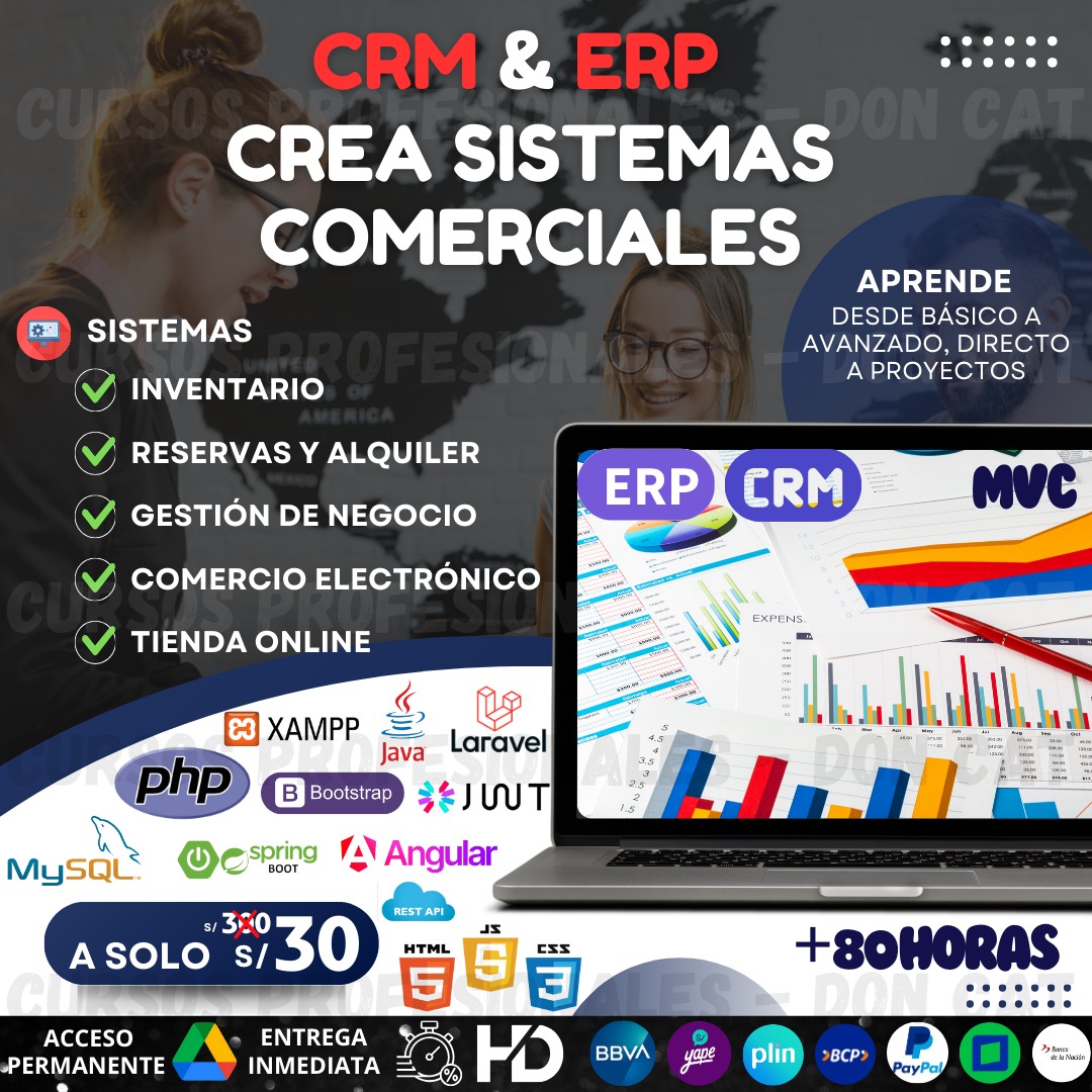 MEGAPACK CREA SISTEMAS COMERCIALES CRM & ERP