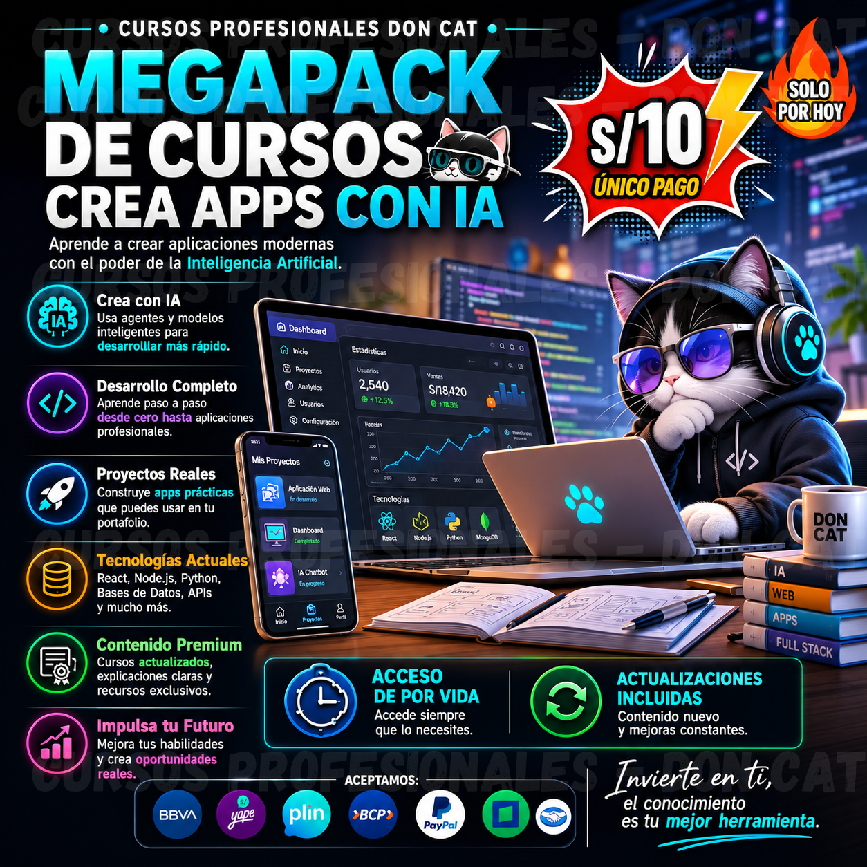 MEGAPACK CREA APPS CON IA